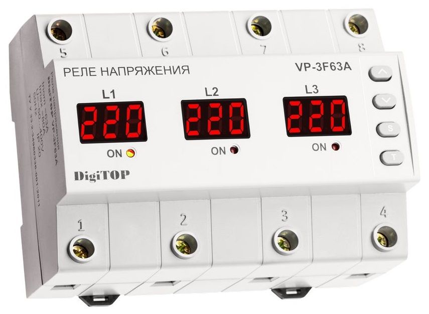 Реле напряжения vp 63a