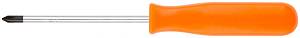 Отвертка &quot;Эконом&quot;, CrV сталь, пластиковая оранжевая ручка 4х75 мм РН1 FIT