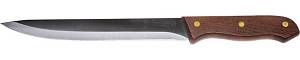 Нож LEGIONER GERMANICA нарезочный, 47841-S_z01, тип Solo, с деревянной ручкой, нержавеющее лезвие 180 мм
