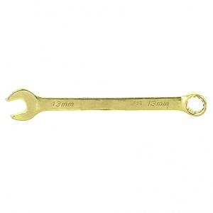Ключ комбинированный, 13 мм, желтый цинк Сибртех 14979