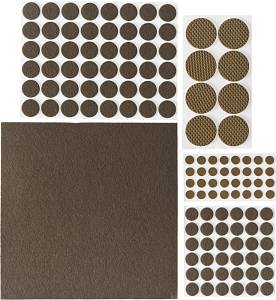 STAYER коричневые, самоклеящиеся, 125 шт, набор мебельных накладок (40916-H125)