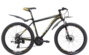 Велосипед FURY Yamaguti Disc черный/желтый/серый 16&quot;