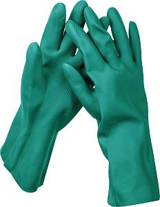 Перчатки KRAFTOOL маслобензостойкие, нитриловые, повышенной прочности, с х/б напылением, размер XXL 11280-XXL