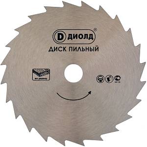 Пильные диски по дереву 160х24х20 мм Диолд