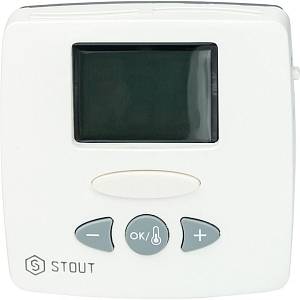 Термостат комнатный электронный WFHT-LCD. С выносным датчиком STOUT STE-0002-000015