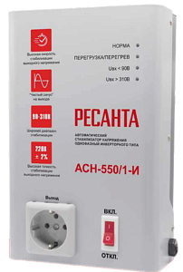 Стабилизатор напряжения АСН-550/1-И Ресанта