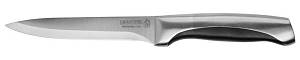 Нож LEGIONER &quot;FERRATA&quot; универсальный, рукоятка с металлическими вставками, лезвие из нержавеющей стали, 125мм 47947