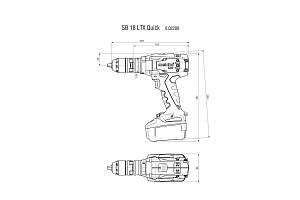 SB 18 LTX Quick Аккумуляторные ударные дрели Metabo